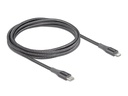 Delock USB-Kabel USB C - Lightning 2 m, Grau