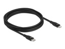 Delock USB-Kabel USB C - Lightning 2 m, Schwarz