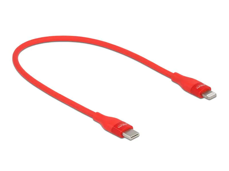 Delock USB-Kabel rot USB C - USB C 0.5 m