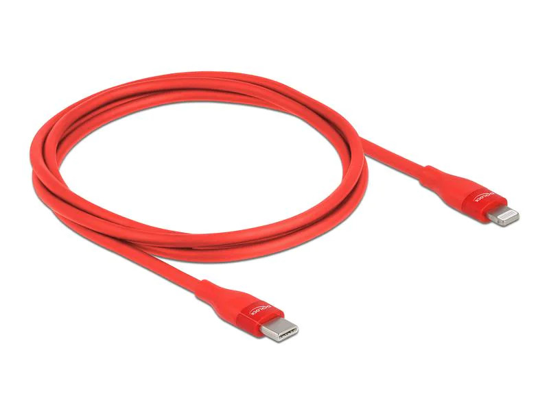 Delock USB-Kabel rot USB C - USB C 1 m