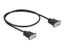 Delock Anschlusskabel Nullmodem RS-232 D-Sub 9 f-f 0.5 m