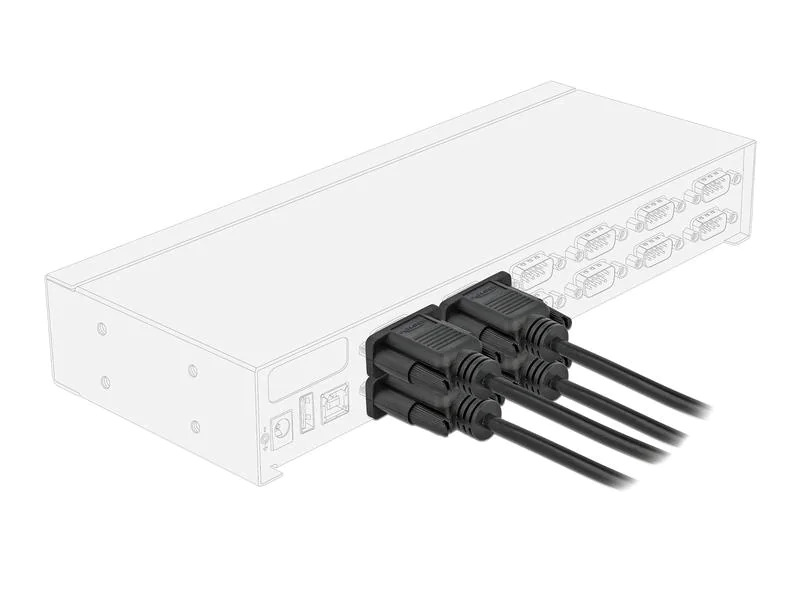 Delock Anschlusskabel Nullmodem RS-232 D-Sub 9 f-f 0.5 m