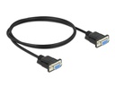 Delock Anschlusskabel Nullmodem RS-232 D-Sub 9 f-f 1 m