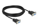 Delock Anschlusskabel Nullmodem RS-232 D-Sub 9 f-f 5 m