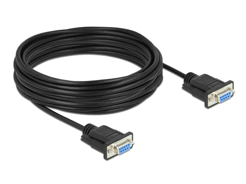 Delock Anschlusskabel RS-232 - RS-232 DB9 (f-f), Nullmodem 10 m