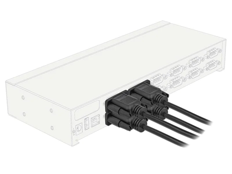 Delock Anschlusskabel RS-232 - RS-232 DB9 (f-f), Nullmodem 2 m