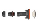 Delock Adapter D-Sub HD 15 Pin Buchse mit Gehäuse IP67 wasserfest