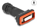 Delock Adapter D-Sub HD 26 Pin Buchse mit Gehäuse IP67 wasserfest