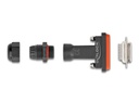 Delock Adapter D-Sub HD 26 Pin Buchse mit Gehäuse IP67 wasserfest