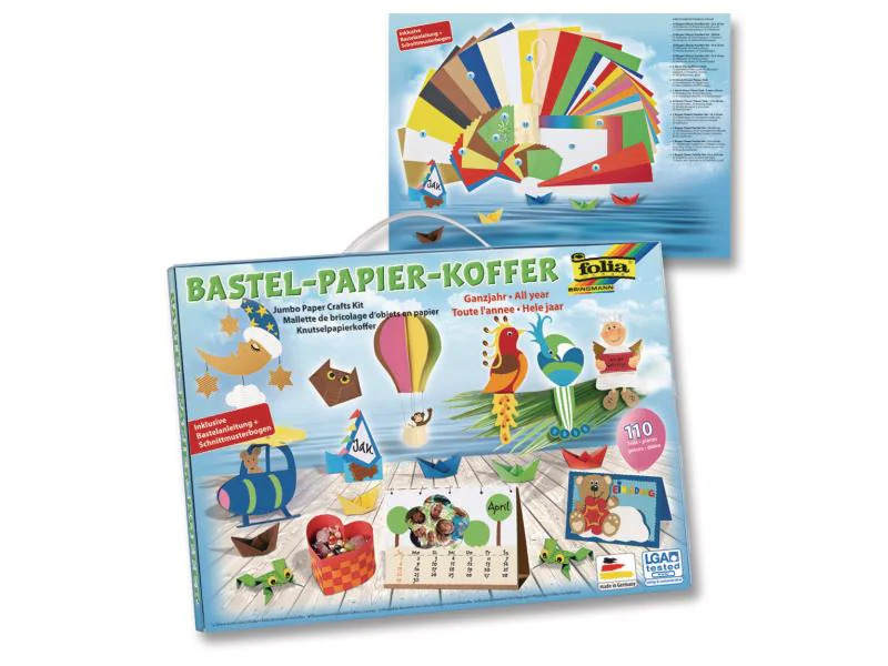 Folia Bastelpapier Bastelkoffer Ganzjahr