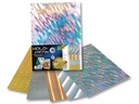 Folia Bastelpapier Holographischer Karton sortiert Mehrfarbig