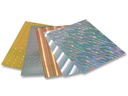Folia Bastelpapier Holographischer Karton sortiert Mehrfarbig