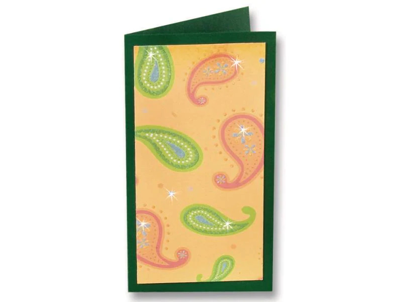Folia Designpapier Block Blumen Farbig Motiv