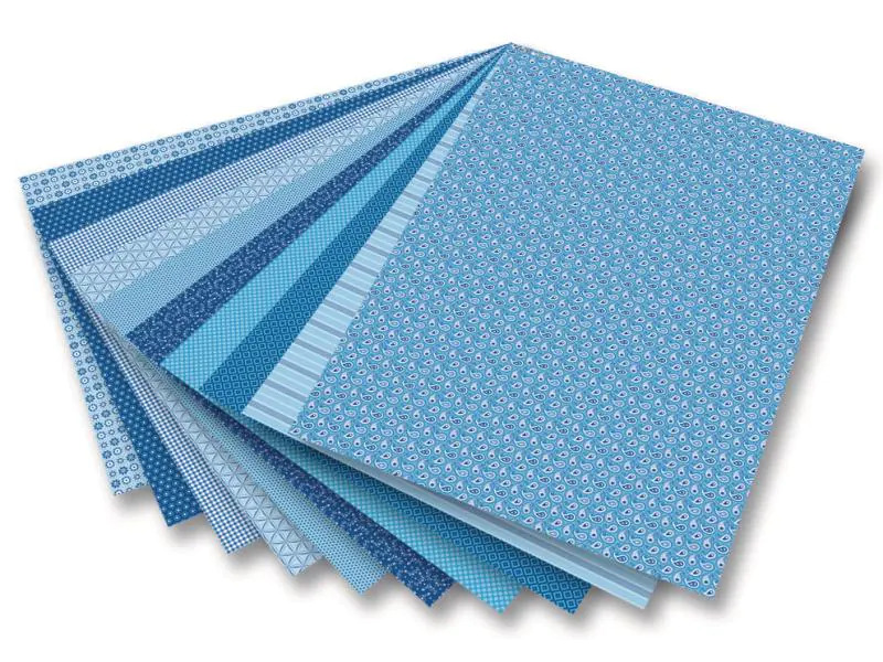 Folia Motivblock Basics  blau