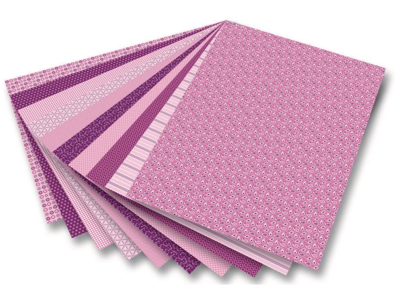 Folia Motivblock Basics  rosa