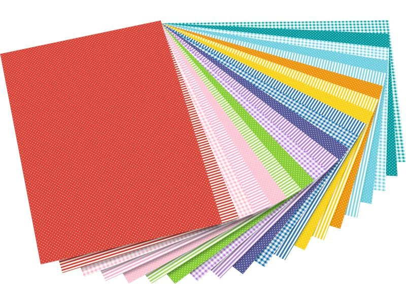 Folia Motivblock Basics Intensiv Farbig Motiv/Türkis/Neutral/Pink