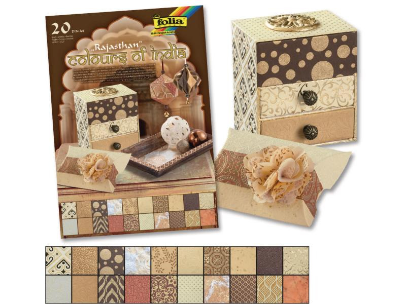 Folia Motivblock India Rajasthan Farbig assortiert