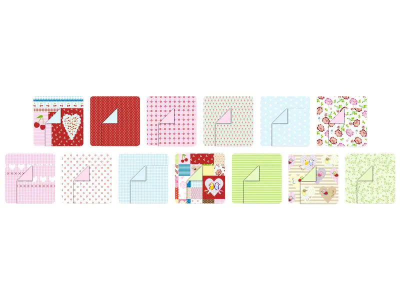 Folia Motivblock Mittsommerland Farbig Motiv