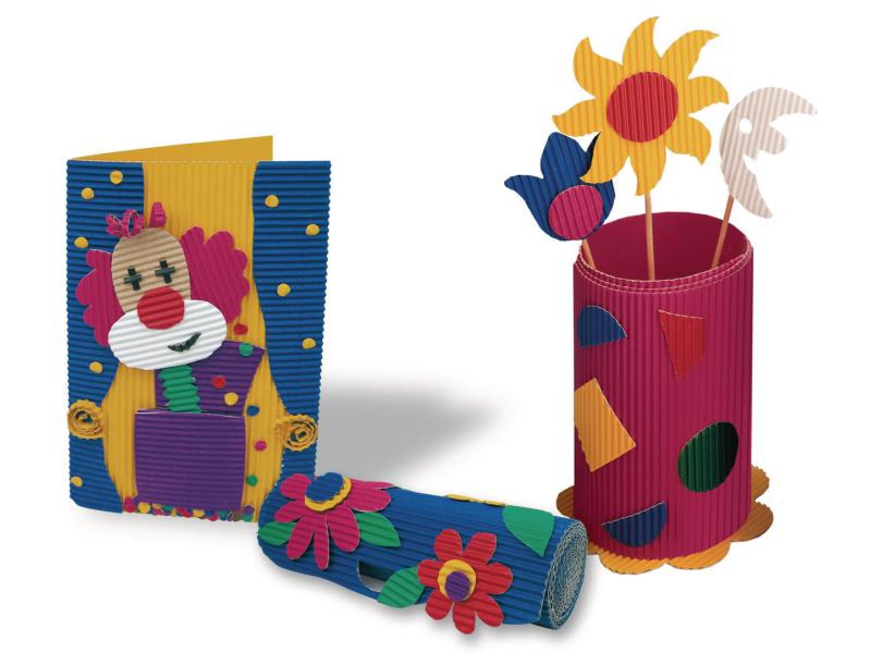 Folia Wellpapier 10-farbig sortiert Farbig sortiert