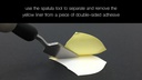 Silhouette Stickerpapier Doppelseitig  Gelb/Weiss
