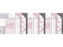 URSUS Bastelpapier 300 g/m2 18 Blatt, Rosa/Weiss, Hochzeit