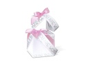 URSUS Bastelpapier 300 g/m2 18 Blatt, Rosa/Weiss, Hochzeit