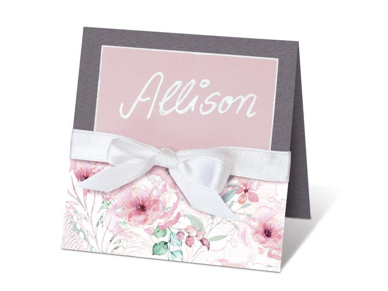 URSUS Bastelpapier 300 g/m2 18 Blatt, Rosa/Weiss, Hochzeit