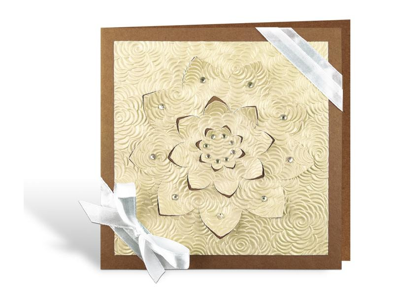 URSUS Bastelpapier Noblesse 23 x 33 cm, 200 g/m², 8 Blatt, Creme