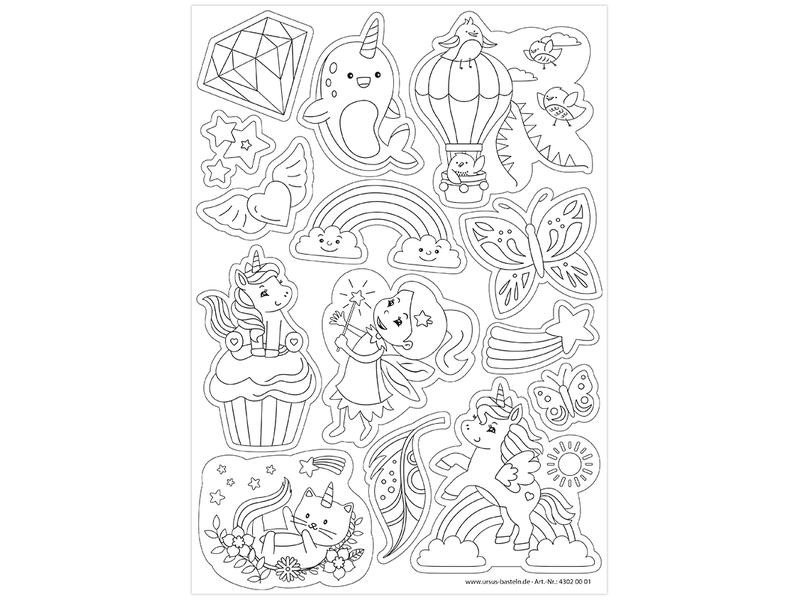 URSUS Magnetpapier Dreamworld A4, 100 g/m²,  2 Stück, Weiss