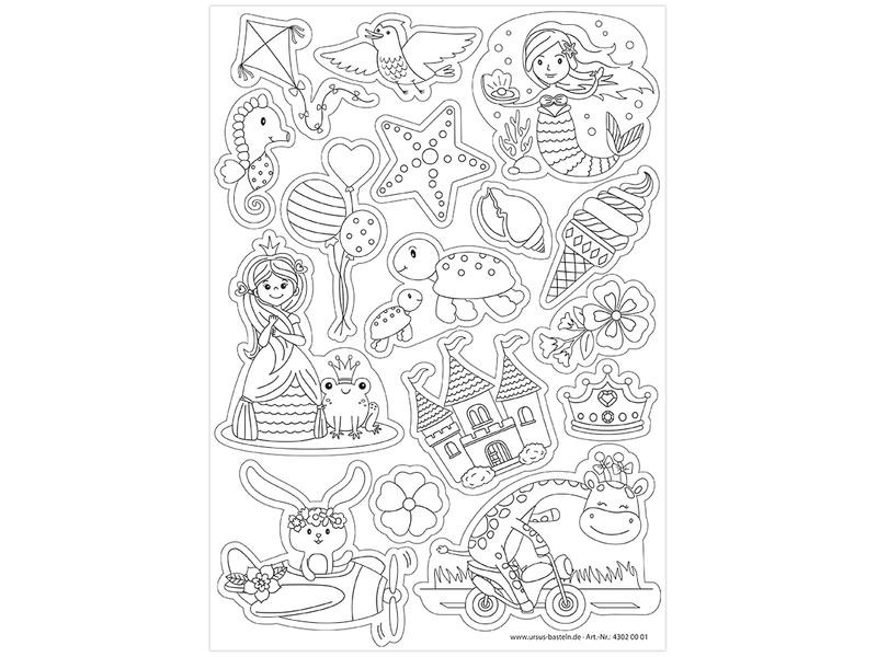 URSUS Magnetpapier Dreamworld A4, 100 g/m²,  2 Stück, Weiss