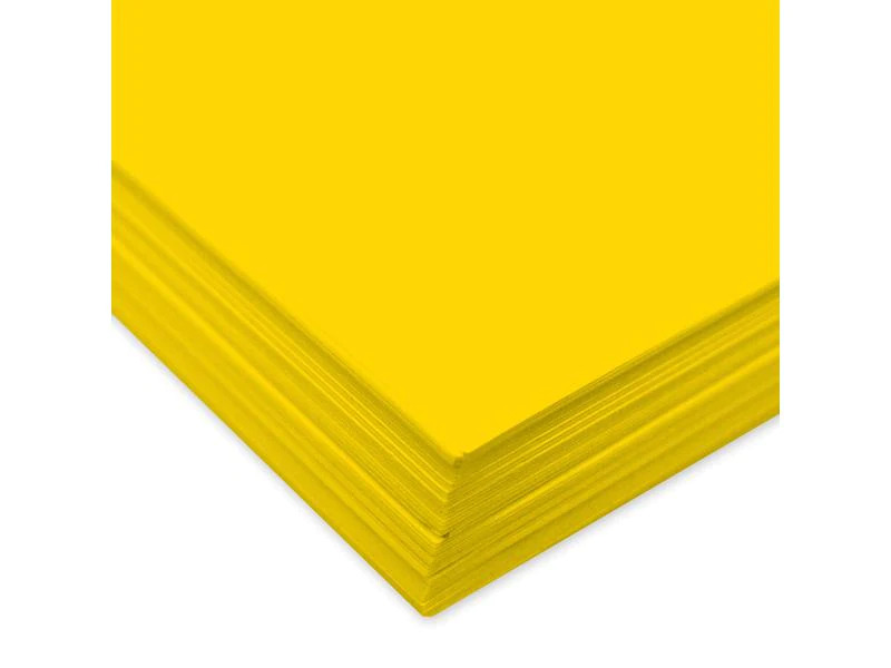 URSUS Tonzeichenpapier A4, 130 g/m², 100 Blatt, Dunkelgelb
