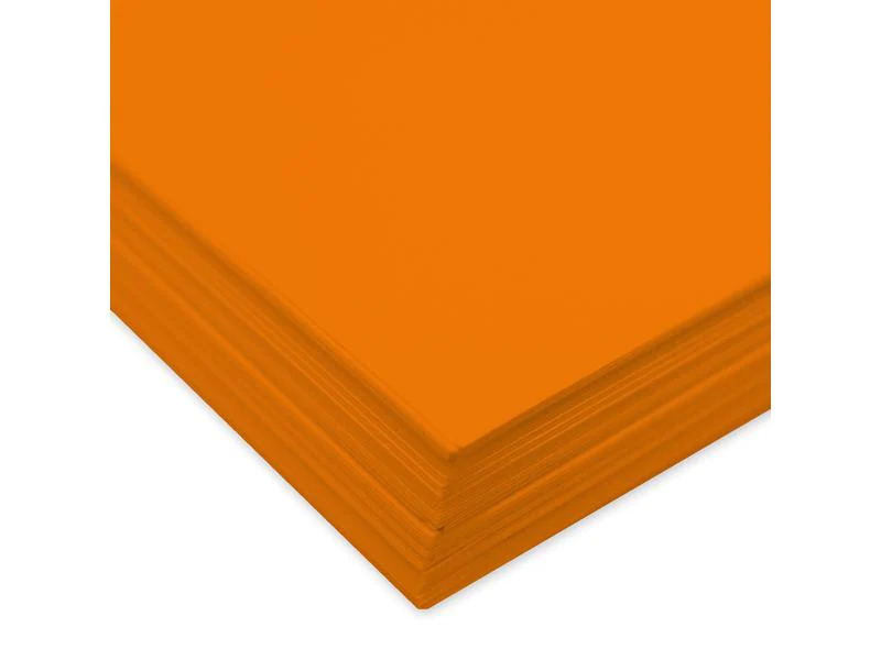 URSUS Tonzeichenpapier A4, 130 g/m², 100 Blatt, Hellorange