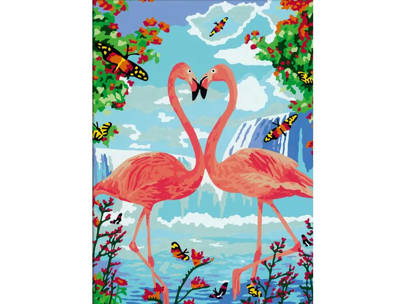 Ravensburger Malen nach Zahlen CreArt: Flamingo Love