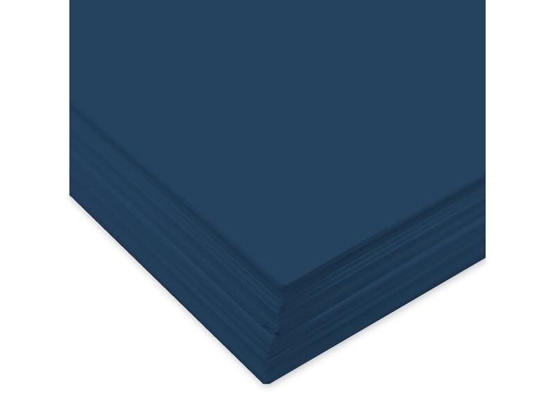URSUS Tonzeichenpapier A4, 130 g/m², 100 Blatt, Nachtblau