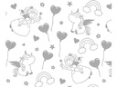 URSUS Zauberpapier 250 g/m2 10 Blatt, Weiss, Einhorn