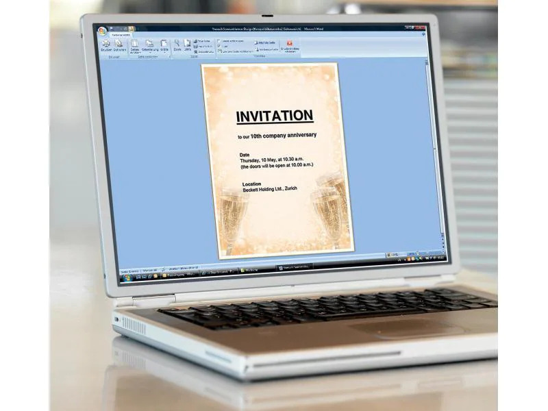 Sigel Motivpapier Champagne A4, 100 Blatt
