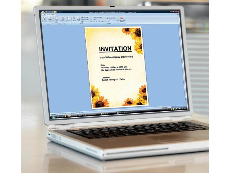 Sigel Motivpapier Field of Sun A4, 50 Blatt