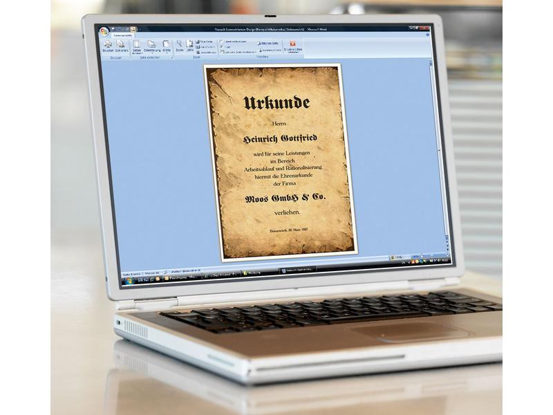 Sigel Motivpapier History A4, 90 g, 50 Blatt, Braun