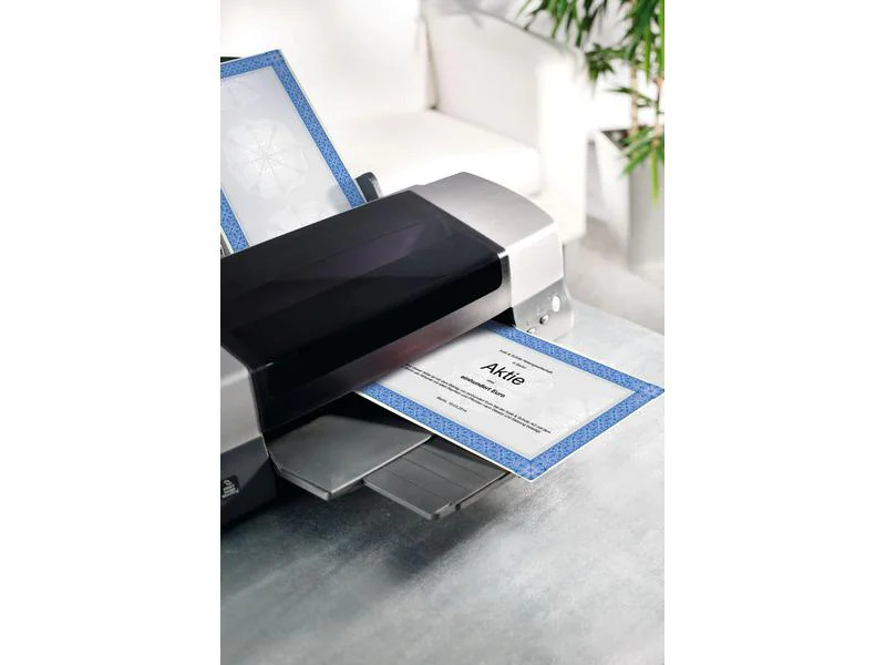 Sigel Motivpapier Wertpapier A4, 185 g, 20 Blatt, Blau