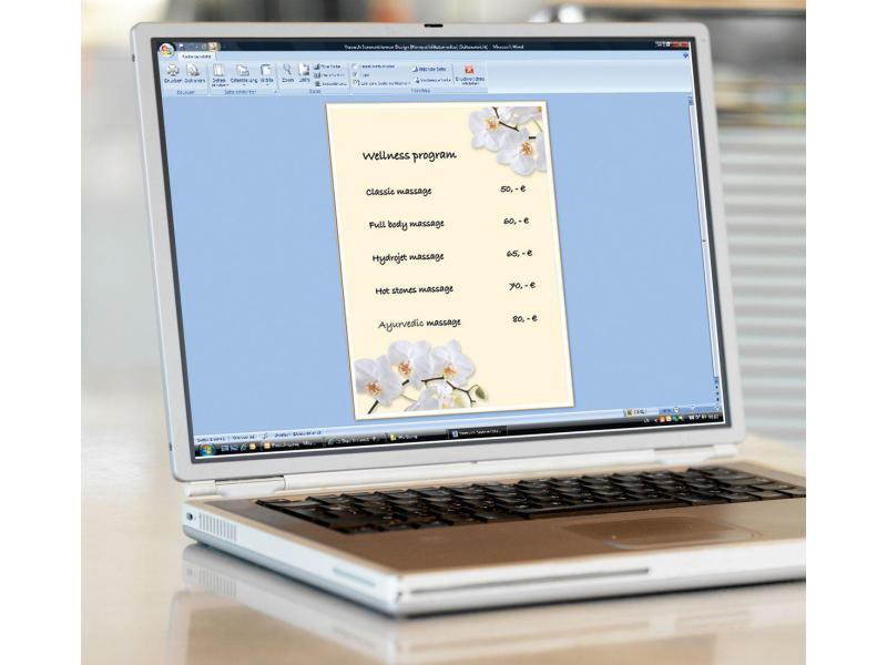 Sigel Motivpapier White Orchid A4, 50 Blatt