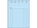 Favorit Durchschreibeblock 113 x 144 mm Mehrzweckbuch, Blau/Weiss