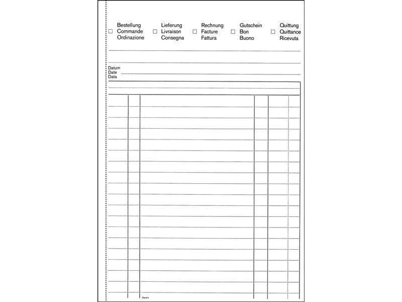 Favorit Durchschreibeblock 149 x 209 mm Bonus, 84 Blatt