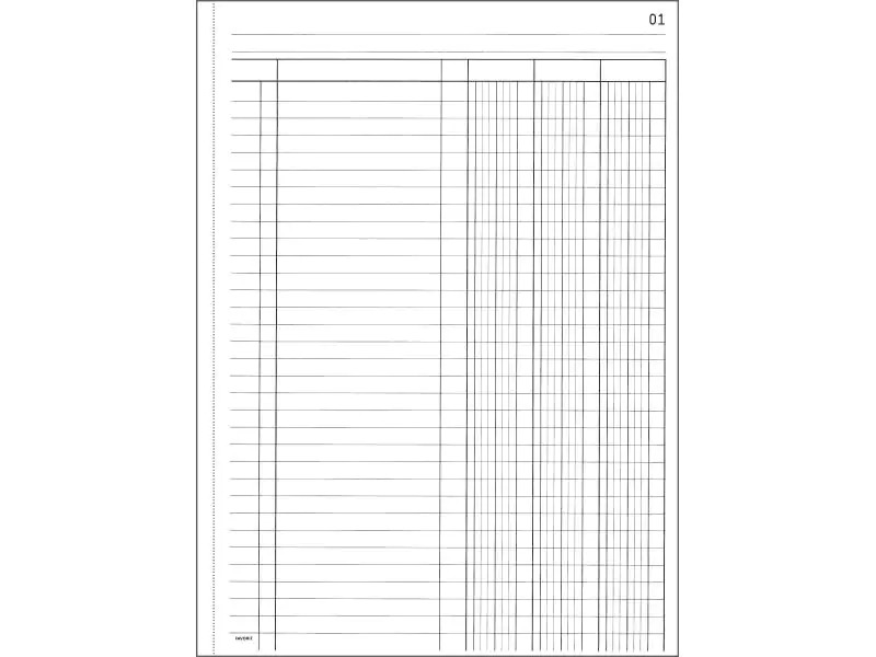 Favorit Durchschreibeblock 220 x 297 mm mit 3 Kolonnen, Weiss