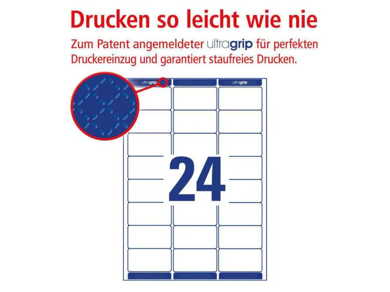 Avery Zweckform Adressetiketten L7159-100  63.5 x 33.9 mm