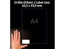 Avery Zweckform Adressetiketten L7159-100  63.5 x 33.9 mm