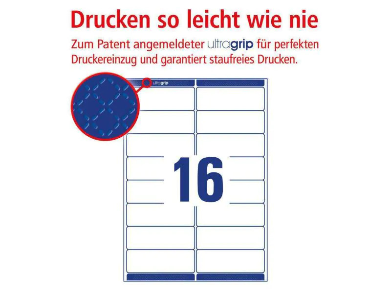 Avery Zweckform Adressetiketten L7162-100  99.1 x 33.9 mm