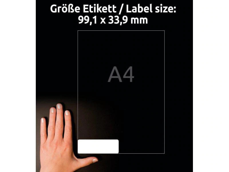 Avery Zweckform Adressetiketten L7162-100  99.1 x 33.9 mm
