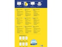 Avery Zweckform Antimikrobielle-Etiketten 210 x 297 mm, 10 Blatt, Weiss