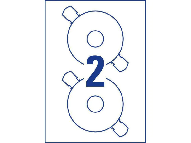 Avery Zweckform CD-Etiketten L6015-25 Ø 117 mm