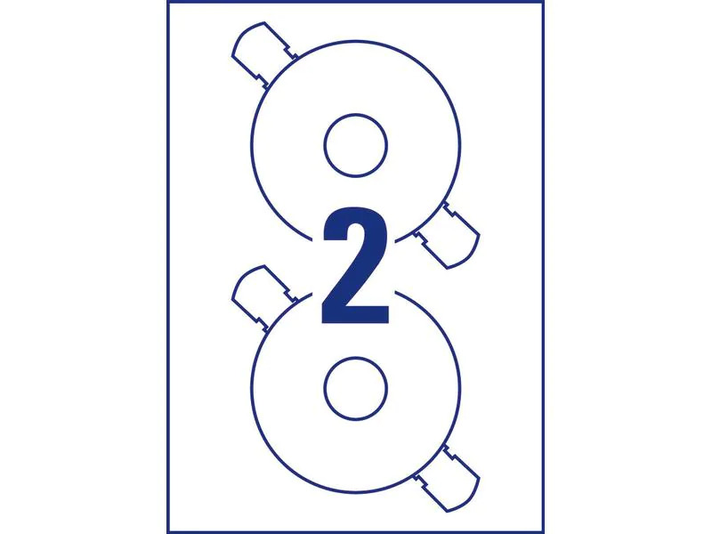 Avery Zweckform CD-Etiketten L6043-100 Ø 117 mm